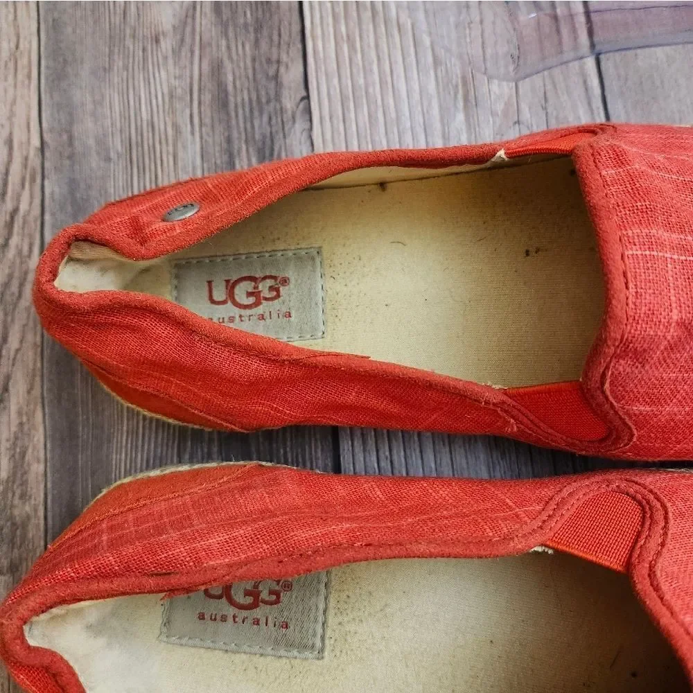 UGG red canvas